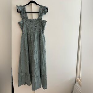 Hill House Green Gingham Large Ellie Nap Dress